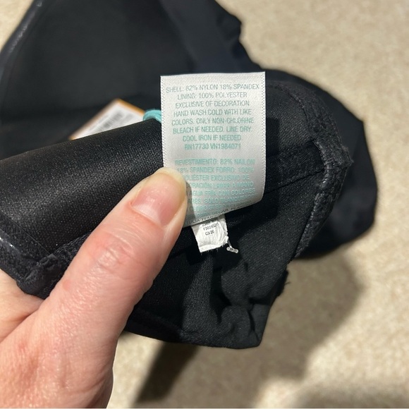 Kona Sol Womens Crochet Flounce High Coverage One Piece Swimsuit Black size Med - Picture 13 of 13